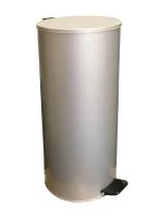 Урна с педалью 30 л (белая)